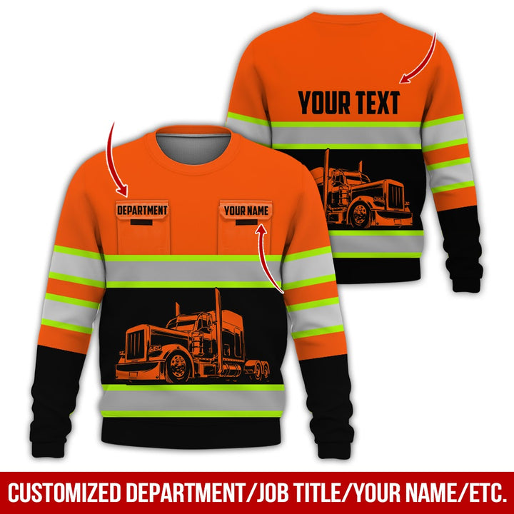 Pocket - Personalized Name And Color Semi Truck Uniform All Over Printed Clothes CN150