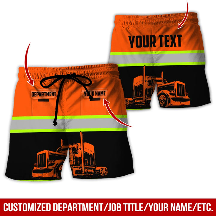Pocket - Personalized Name And Color Semi Truck Uniform All Over Printed Clothes CN150