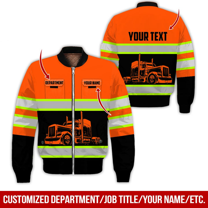 Pocket - Personalized Name And Color Semi Truck Uniform All Over Printed Clothes CN150