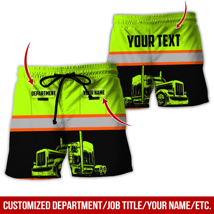 Pocket - Personalized Name And Color Semi Truck Uniform All Over Printed Clothes CN150