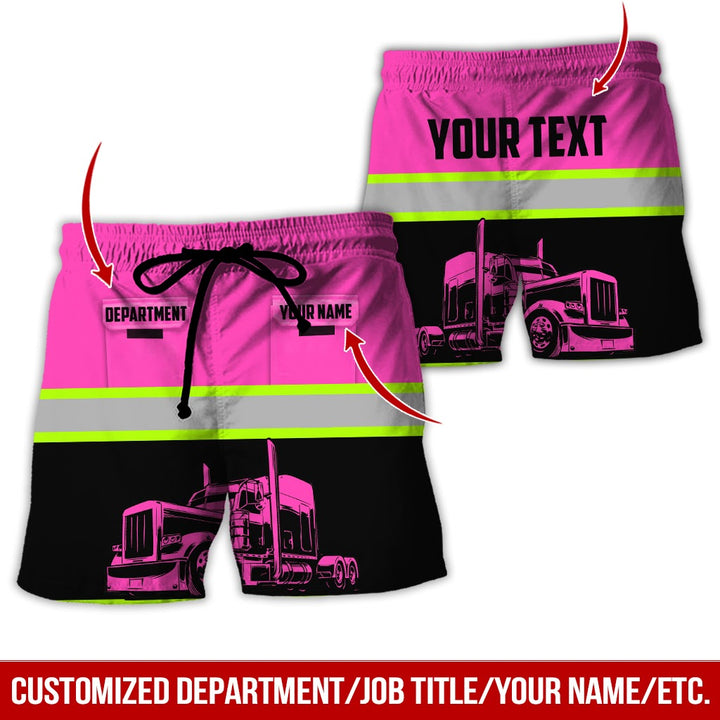 Pocket - Personalized Name And Color Semi Truck Uniform All Over Printed Clothes CN150