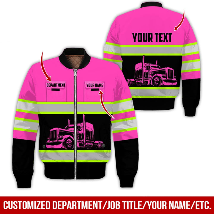 Pocket - Personalized Name And Color Semi Truck Uniform All Over Printed Clothes CN150