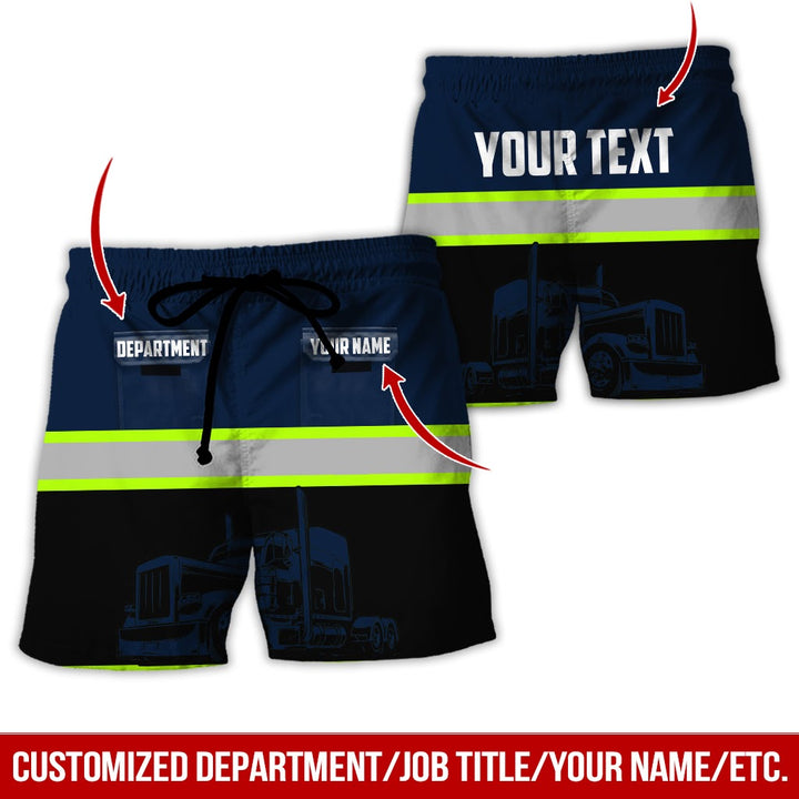 Pocket - Personalized Name And Color Semi Truck Uniform All Over Printed Clothes CN150