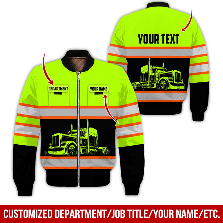 Pocket - Personalized Name And Color Semi Truck Uniform All Over Printed Clothes CN150