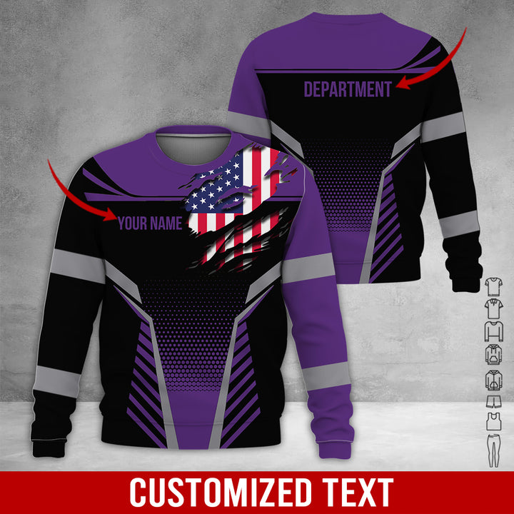 Custom Workwear Style 3D All Over Printed Clothes DV898
