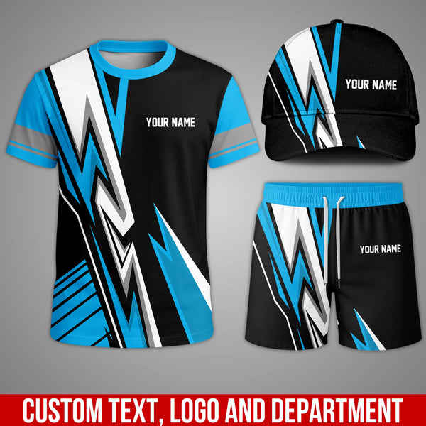 Custom Team Uniform Set – Personalized T-Shirt, Shorts & Cap for Work or Sports