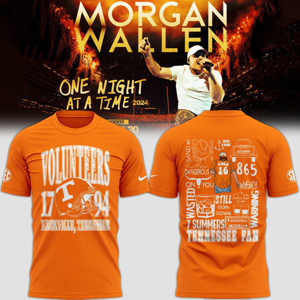 Limited Edition Tennessee Football x Morgan Wallen Tshirt