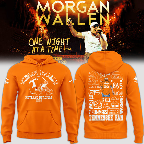 Limited Edition Tennessee Football x Morgan Wallen Orange Hoodie