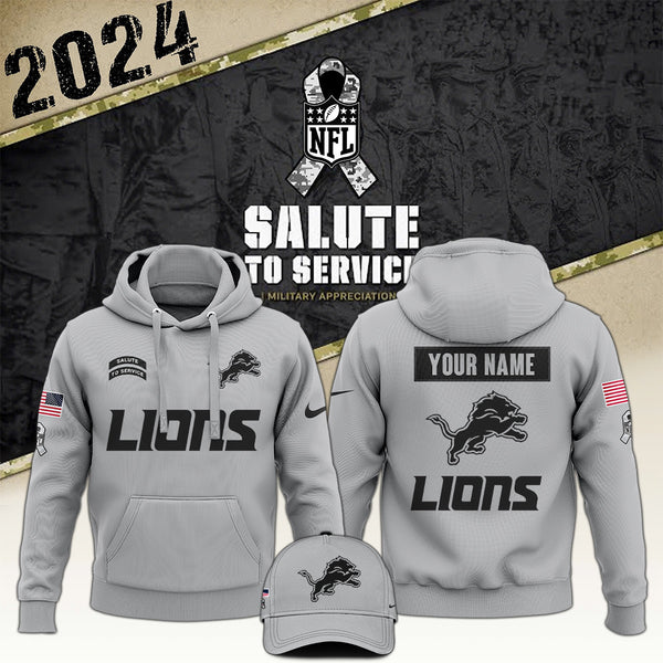 Arctic Camo Detroit Lions 2024 Salute to Service Club Hoodie 2024 Limited Edition