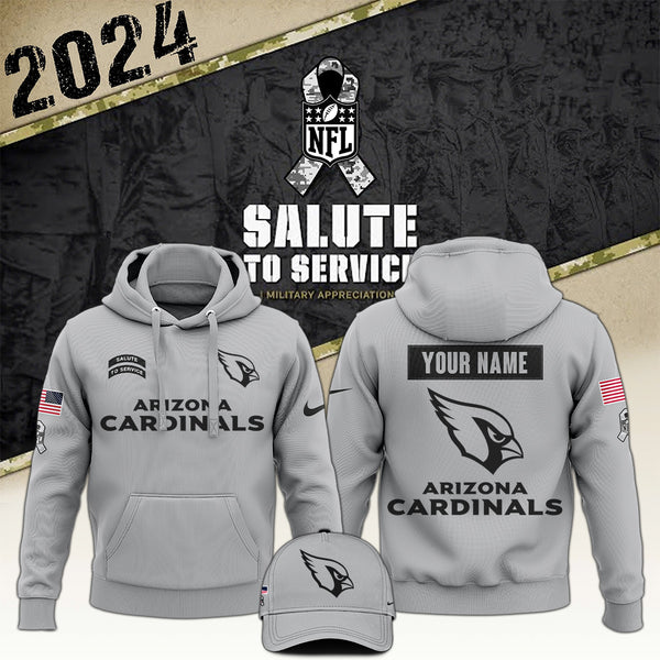 Arizona Cardinals Arctic Camo 2024 Salute to Service Club Hoodie 2024 Limited Edition