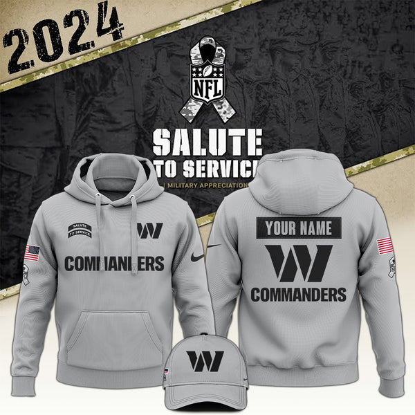 Washington Commanders Arctic Camo 2024 Salute to Service Club Hoodie 2024 Limited Edition