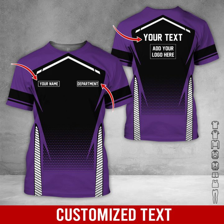 Personalized Name And Text Color Over Printed Clothes NJ721