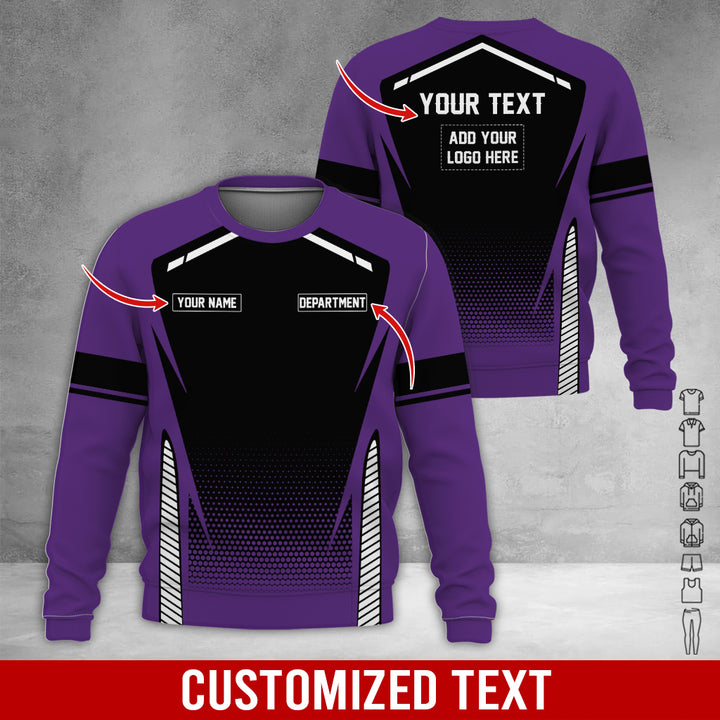 Personalized Name And Text Color Over Printed Clothes NJ721