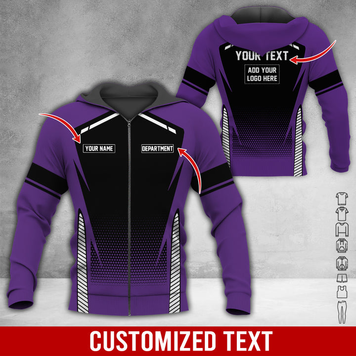Personalized Name And Text Color Over Printed Clothes NJ721