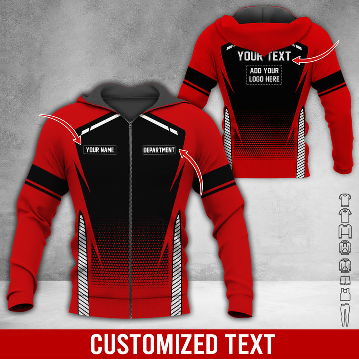 Personalized Name And Text Color Over Printed Clothes NJ721