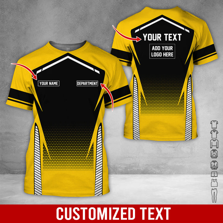 Personalized Name And Text Color Over Printed Clothes NJ721