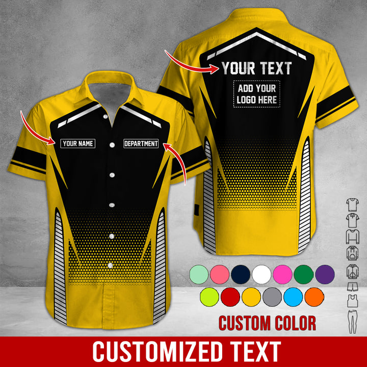 Personalized Name And Text Color Over Printed Clothes NJ721