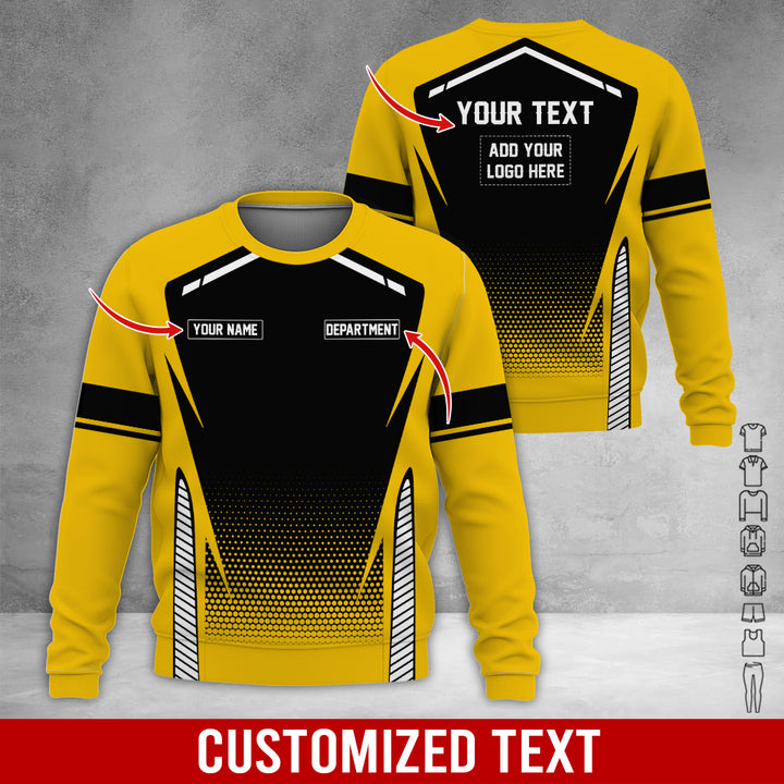Personalized Name And Text Color Over Printed Clothes NJ721