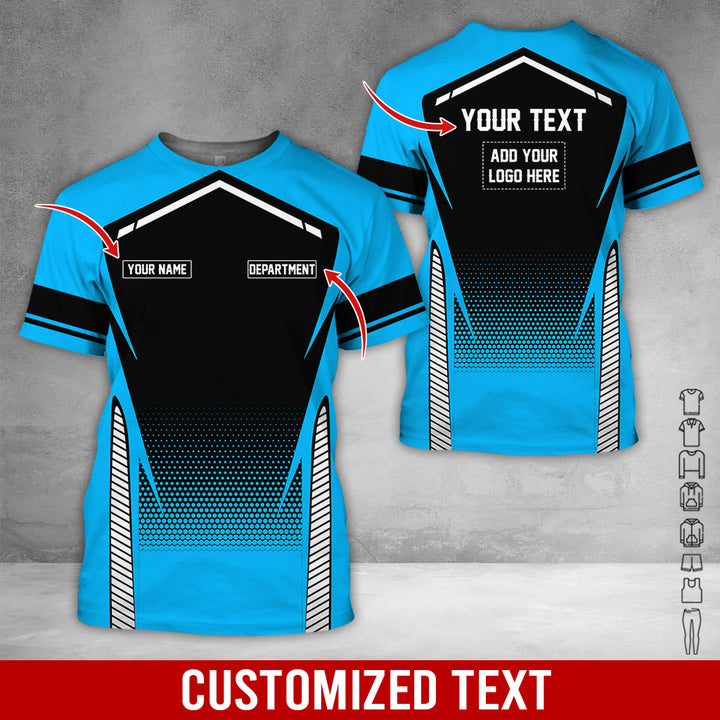 Personalized Name And Text Color Over Printed Clothes NJ721