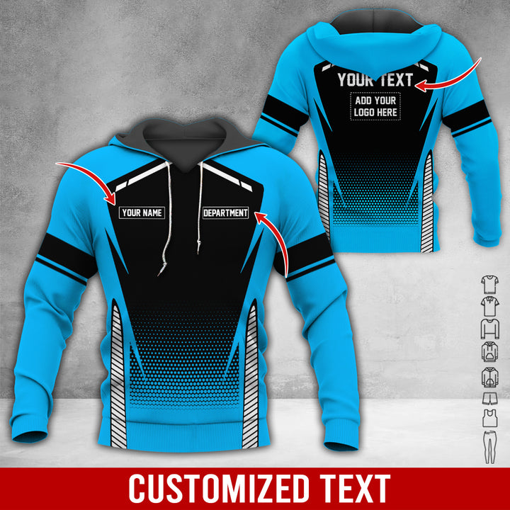 Personalized Name And Text Color Over Printed Clothes NJ721