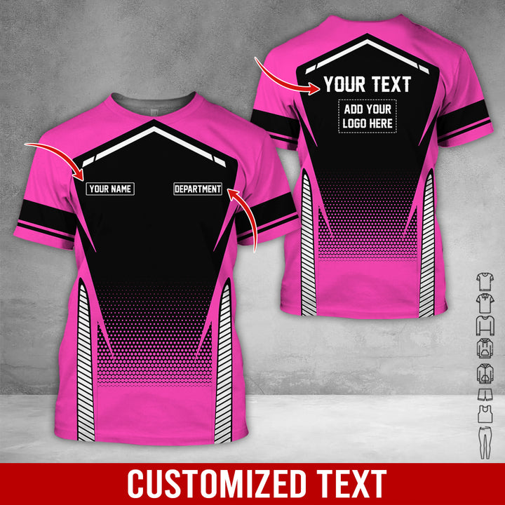 Personalized Name And Text Color Over Printed Clothes NJ721