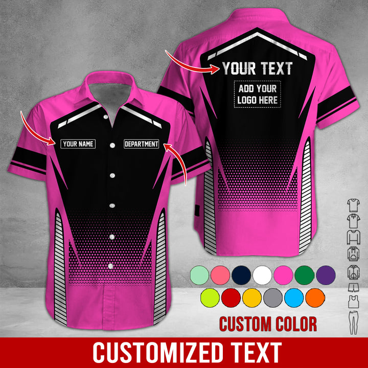 Personalized Name And Text Color Over Printed Clothes NJ721