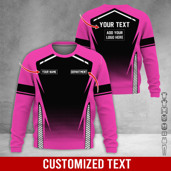 Personalized Name And Text Color Over Printed Clothes NJ721