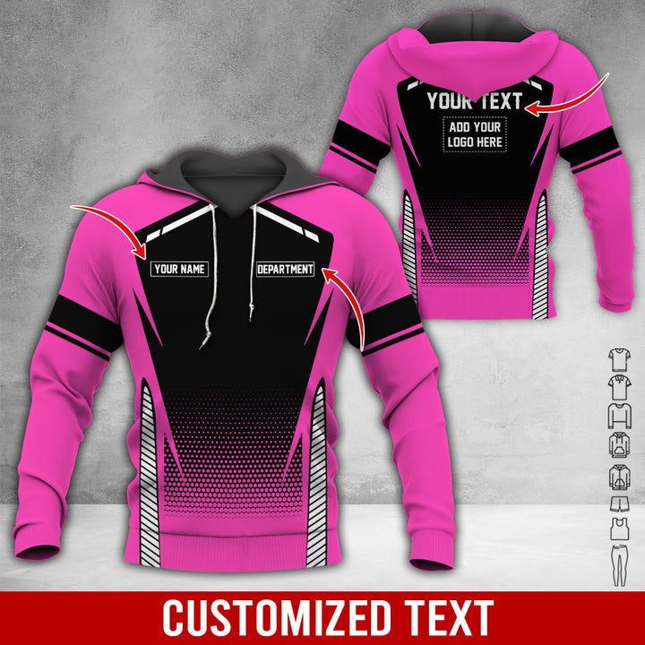 Personalized Name And Text Color Over Printed Clothes NJ721