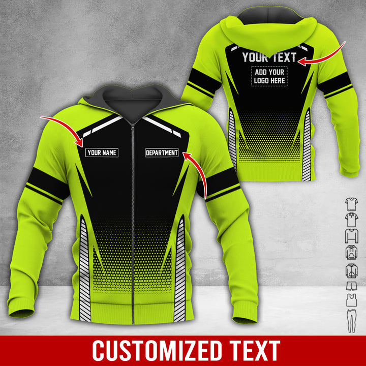 Personalized Name And Text Color Over Printed Clothes NJ721