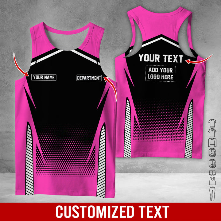 Personalized Name And Text Color Over Printed Clothes NJ721