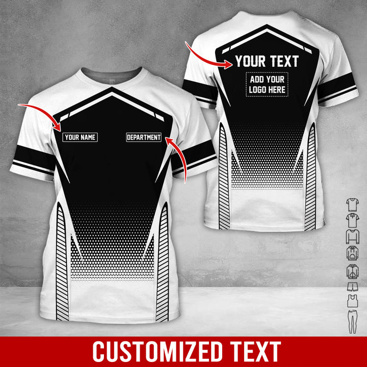 Personalized Name And Text Color Over Printed Clothes NJ721