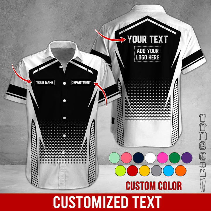 Personalized Name And Text Color Over Printed Clothes NJ721