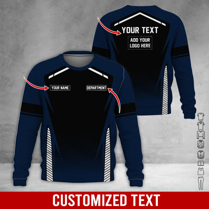 Personalized Name And Text Color Over Printed Clothes NJ721