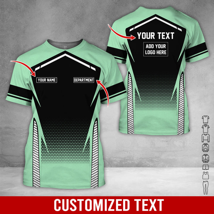 Personalized Name And Text Color Over Printed Clothes NJ721