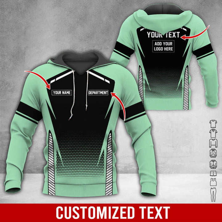 Personalized Name And Text Color Over Printed Clothes NJ721