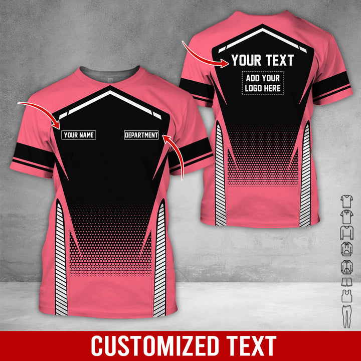 Personalized Name And Text Color Over Printed Clothes NJ721