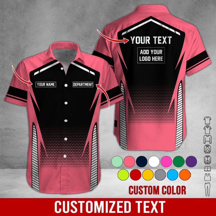 Personalized Name And Text Color Over Printed Clothes NJ721