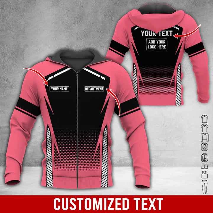 Personalized Name And Text Color Over Printed Clothes NJ721