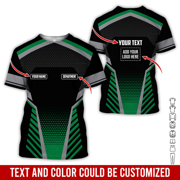 Personalized Name And Text Color Over Printed Clothes SU806