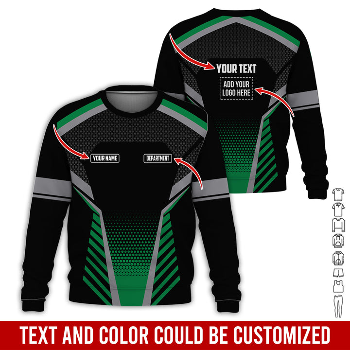 Personalized Name And Text Color Over Printed Clothes SU806