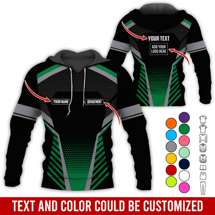 Personalized Name And Text Color Over Printed Clothes SU806