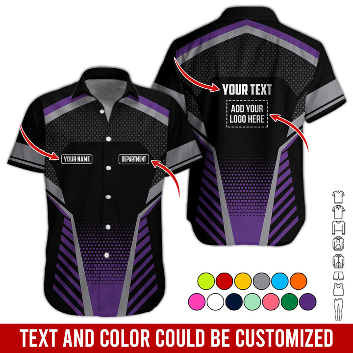 Personalized Name And Text Color Over Printed Clothes SU806