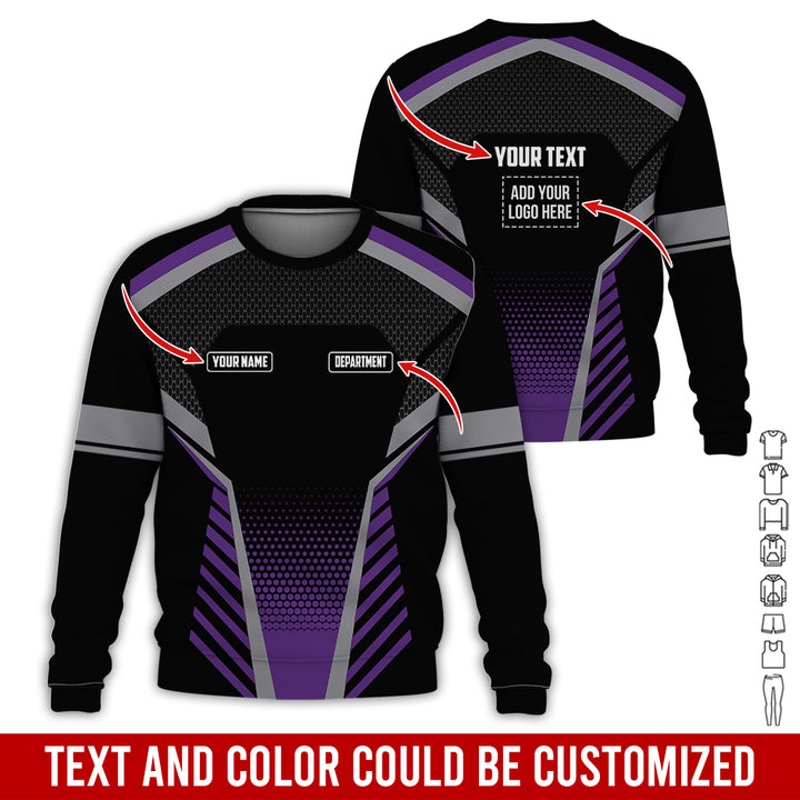 Personalized Name And Text Color Over Printed Clothes SU806