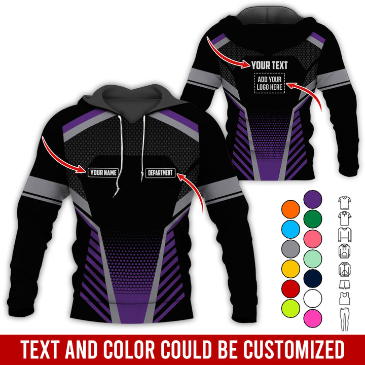 Personalized Name And Text Color Over Printed Clothes SU806