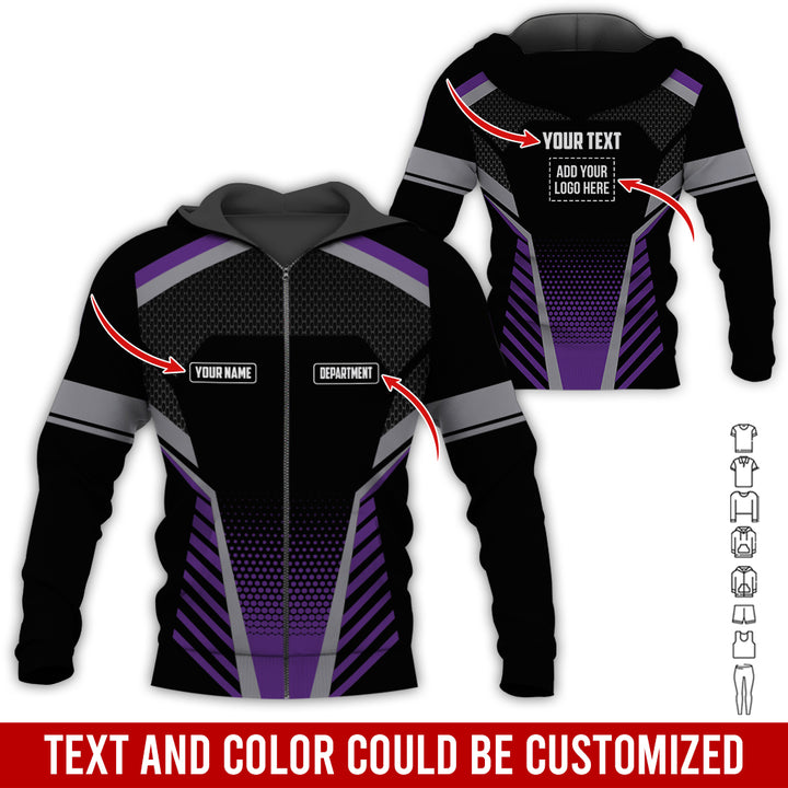 Personalized Name And Text Color Over Printed Clothes SU806