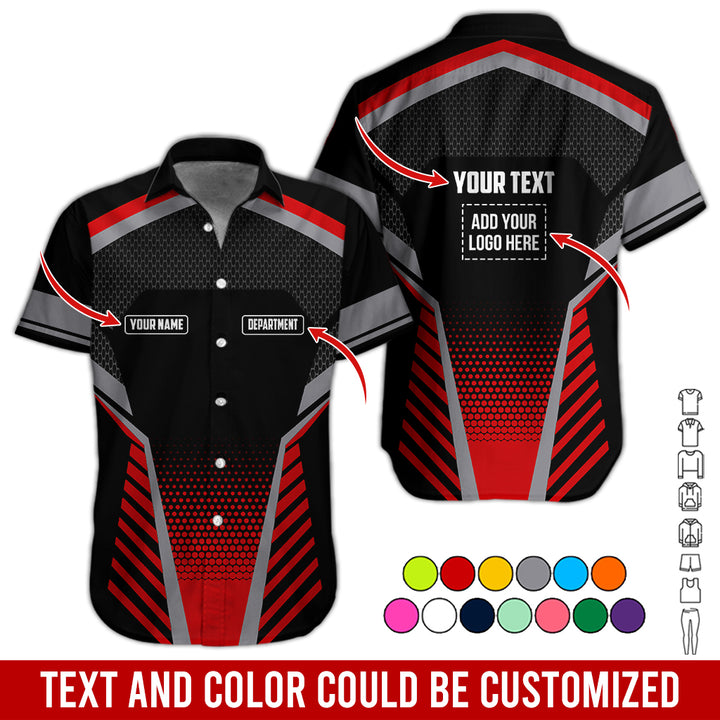 Personalized Name And Text Color Over Printed Clothes SU806