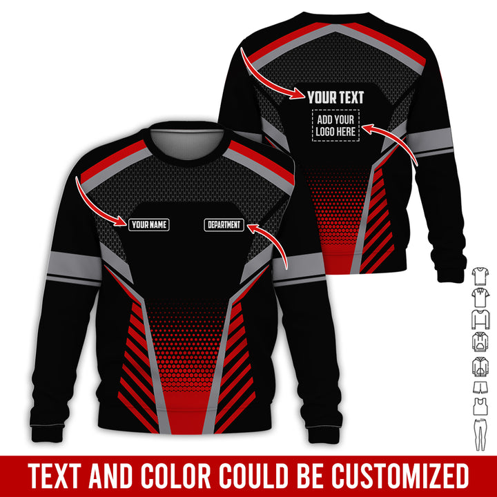 Personalized Name And Text Color Over Printed Clothes SU806