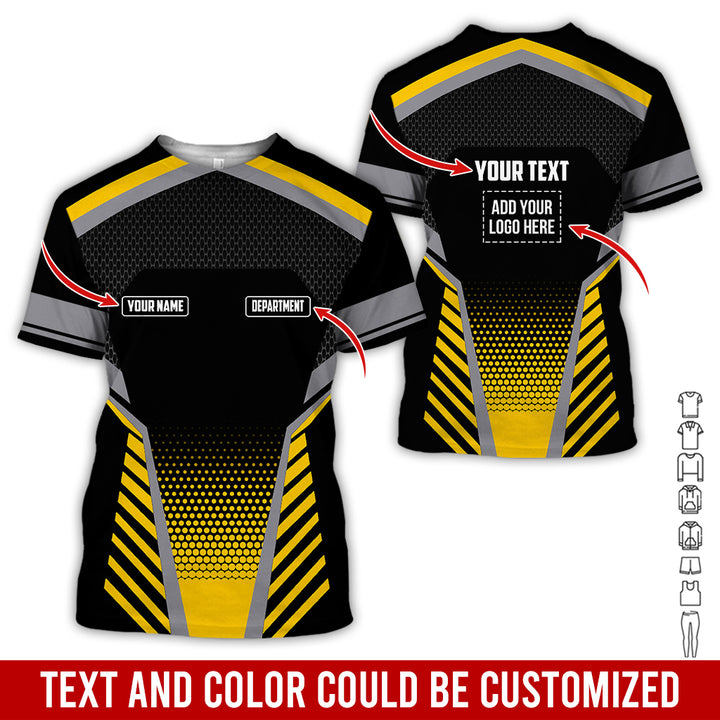 Personalized Name And Text Color Over Printed Clothes SU806