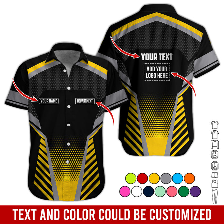 Personalized Name And Text Color Over Printed Clothes SU806
