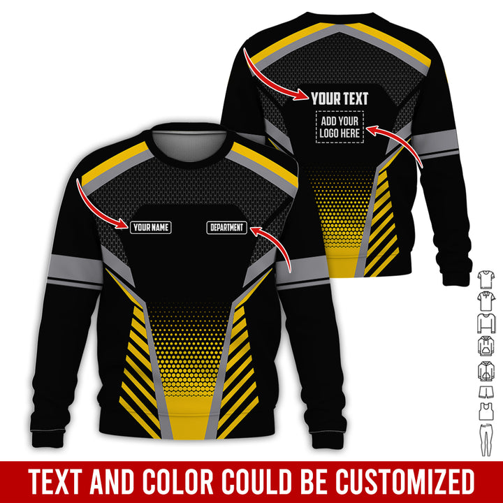 Personalized Name And Text Color Over Printed Clothes SU806